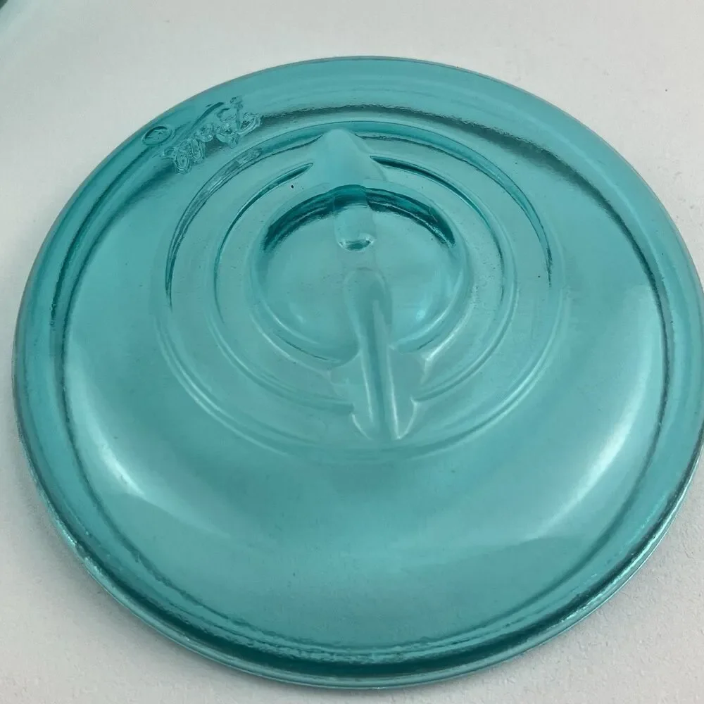 Ball Ideal Glass Blue Bicentennial 1776-1976 Celebration Wire Clamp Glass Jar